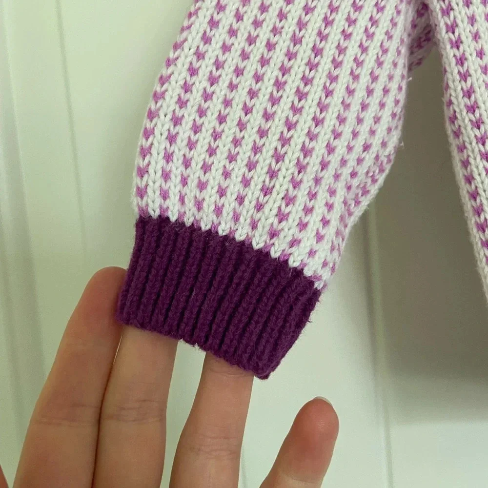 EUC | Gymboree baby girl’s knit button up hooded sweater — 6-12‎ months